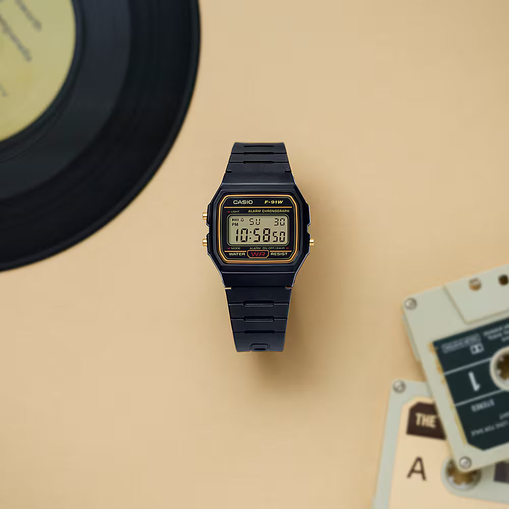 CASIO MENS RESIN F-91WG-9QDF - D165 - KRISHNA WATCH COMPANY