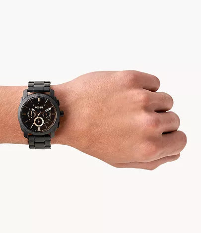 Fossil Machine Chronograph Analog Black Dial Men's Watch - FS4682 - KRISHNA WATCH COMPANY