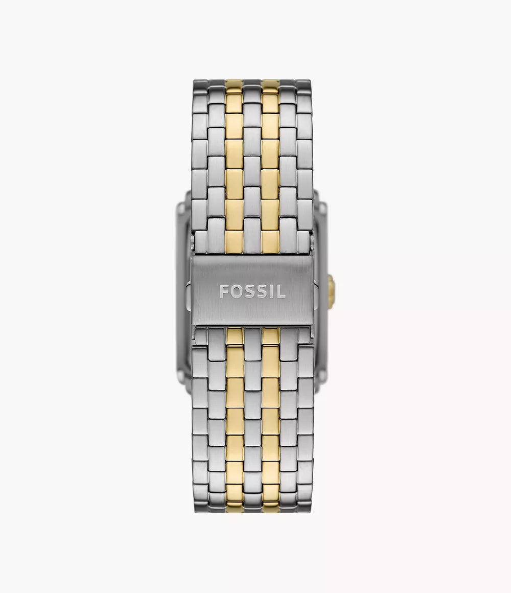FOSSIL Carraway Three-Hand Two-Tone Stainless Steel Watch FS6010 - KRISHNA WATCH COMPANY