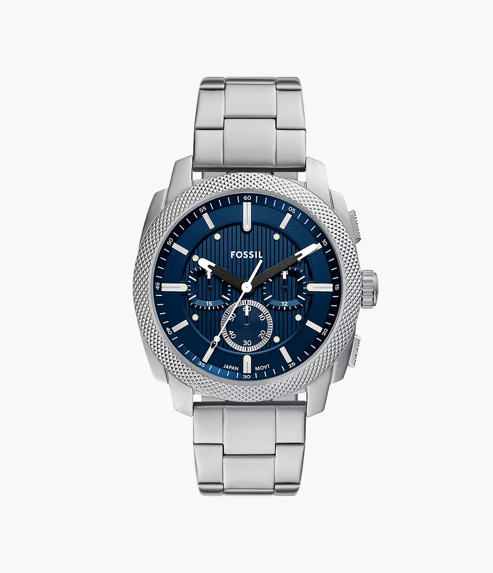 Fossil Machine Silver Watch FS6096 - KRISHNA WATCH COMPANY