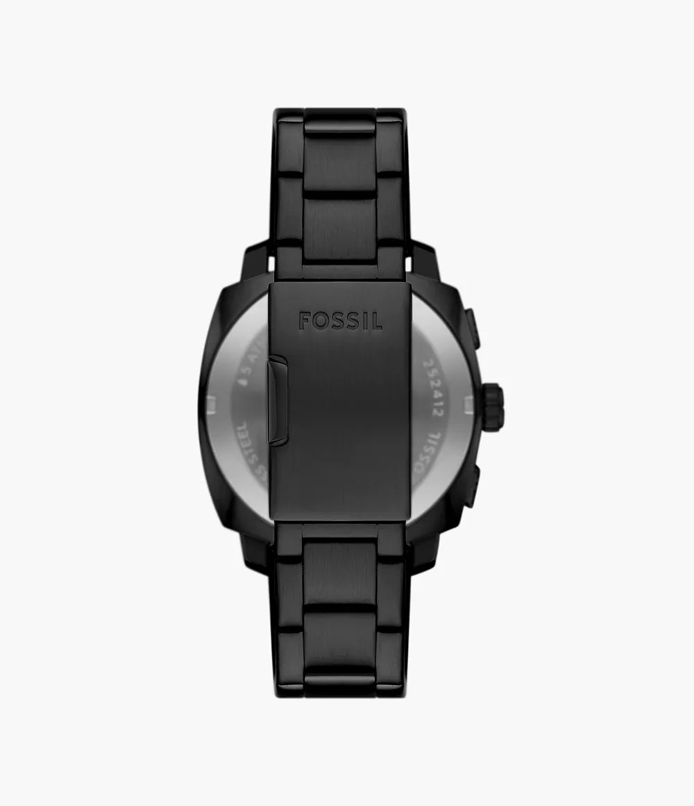 Fossil Machine Chronograph Black Stainless Steel Watch - FS6097 - KRISHNA WATCH COMPANY