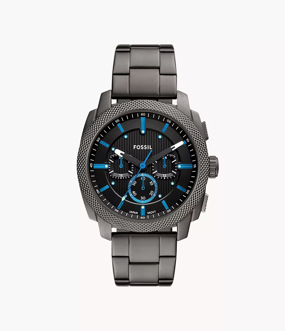 Fossil Machine Gun-Metal Watch FS6098 - KRISHNA WATCH COMPANY
