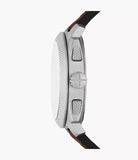 Fossil Machine Chronograph Brown Leather Watch FS6100