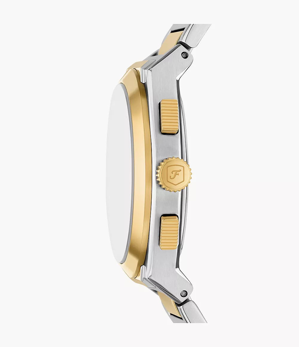 Fossil Everett Chronograph Two-Tone Stainless Steel Watch - FS6106 - KRISHNA WATCH COMPANY