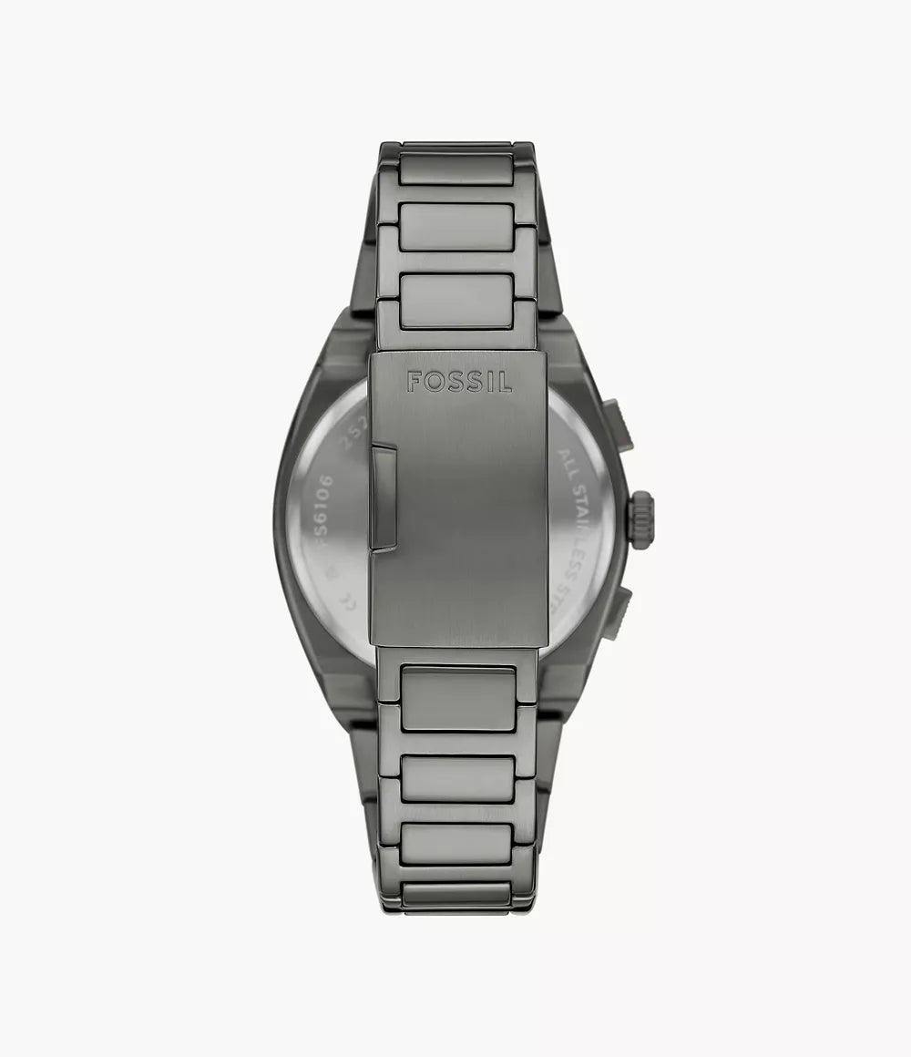 Fossil Everett Chronograph Smoke Stainless Steel Watch - FS6107 - KRISHNA WATCH COMPANY