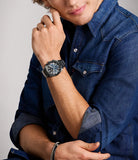 Fossil Everett Chronograph Smoke Stainless Steel Watch FS6107