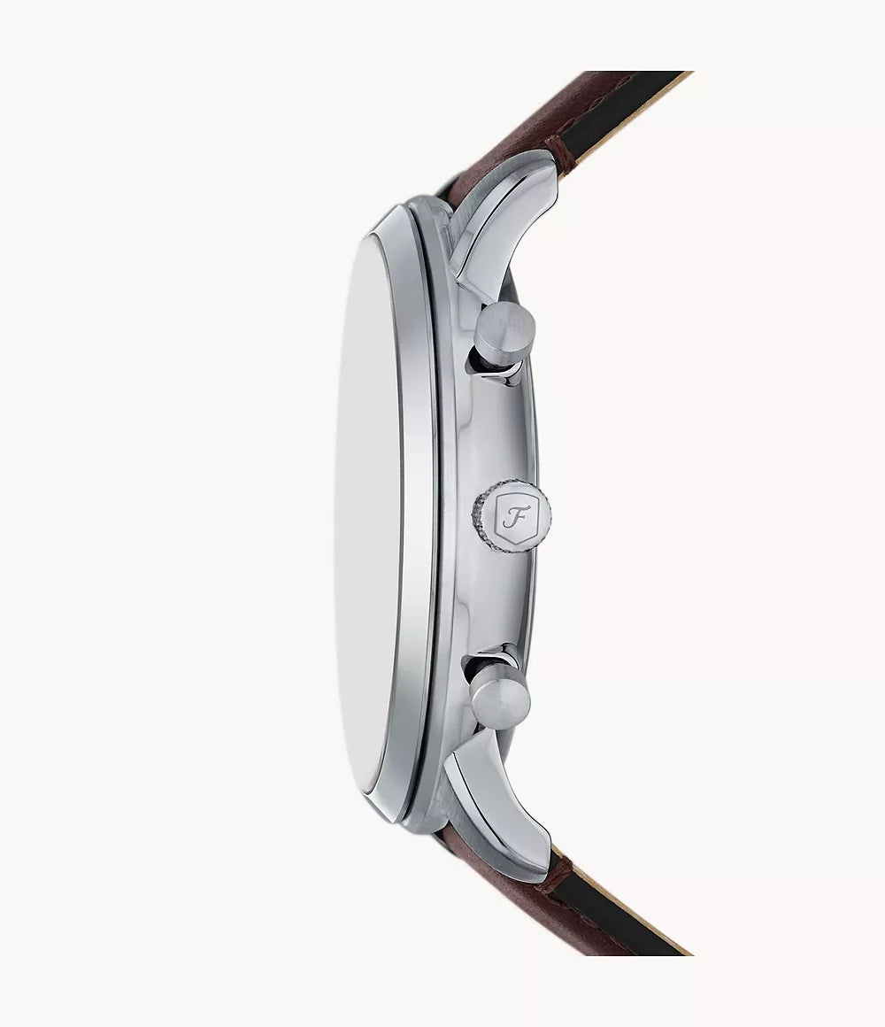 Fossil Neutra Chronograph Brown Leather Watch - FS6109 - KRISHNA WATCH COMPANY