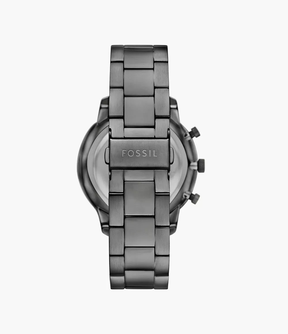 Fossil Neutra Chronograph Smoke Stainless Steel Watch - FS6111 - KRISHNA WATCH COMPANY