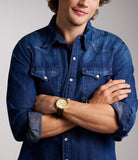 Fossil Neutra Chronograph Brown Leather Watch FS6113