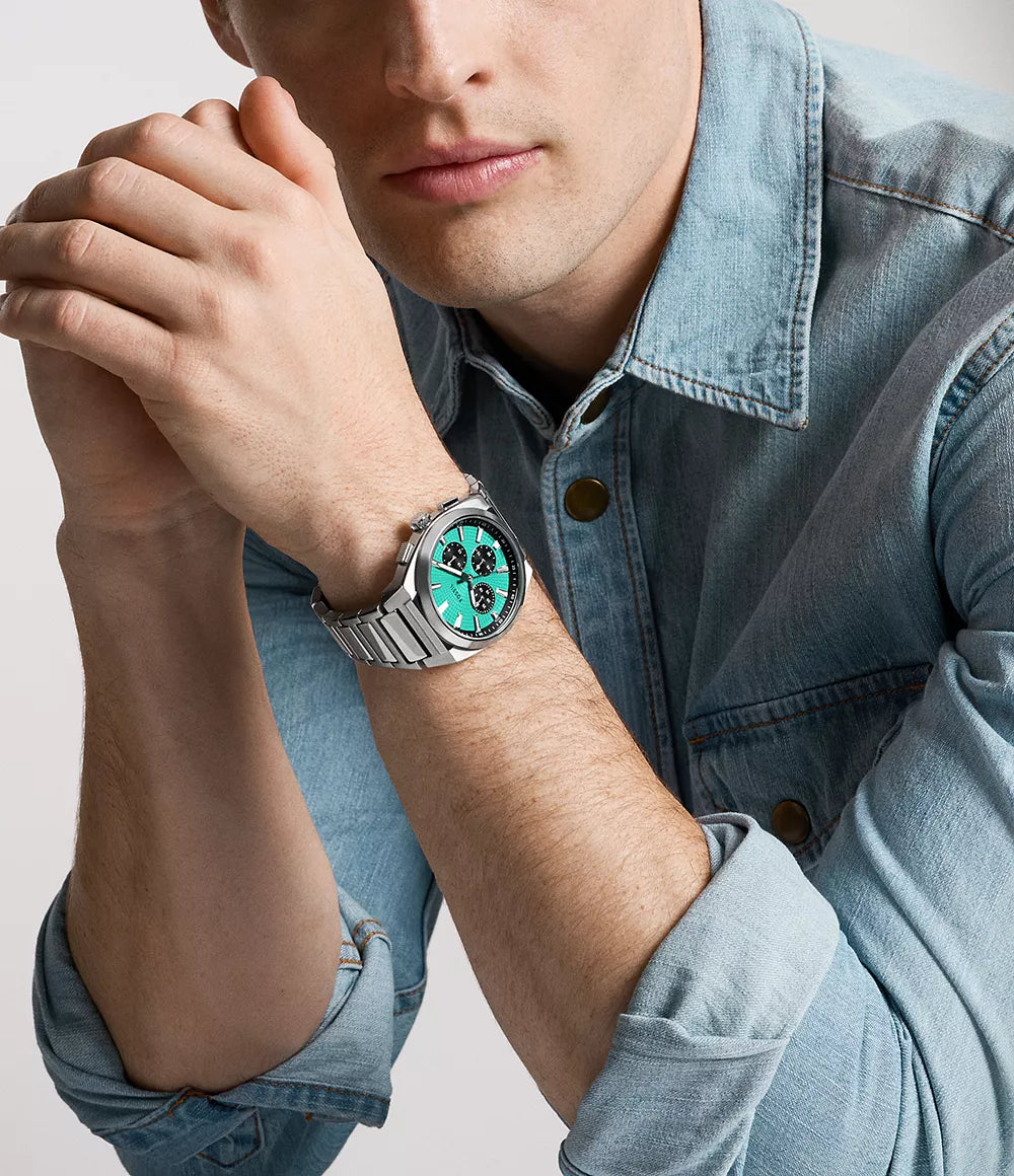 Fossil Everett Chronograph Stainless Steel Watch - FS6117 - KRISHNA WATCH COMPANY