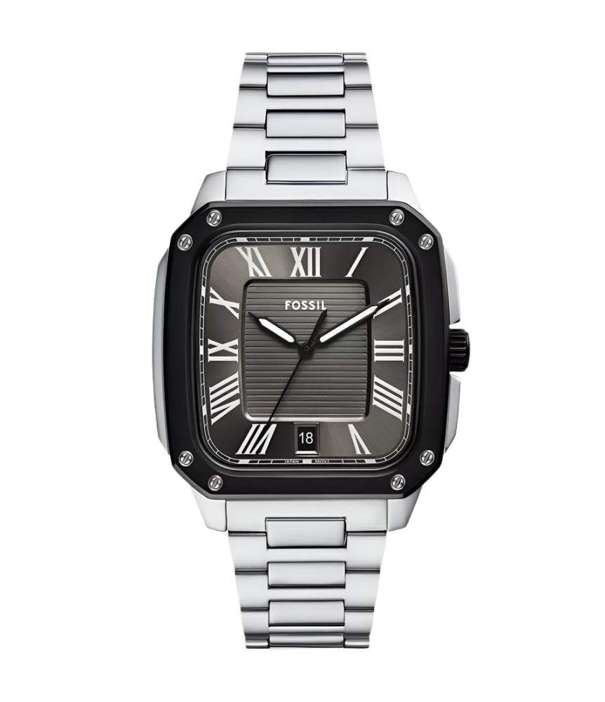 Fossil Crosby Three-Hand Date Stainless Steel Watch - FS6122 - KRISHNA WATCH COMPANY