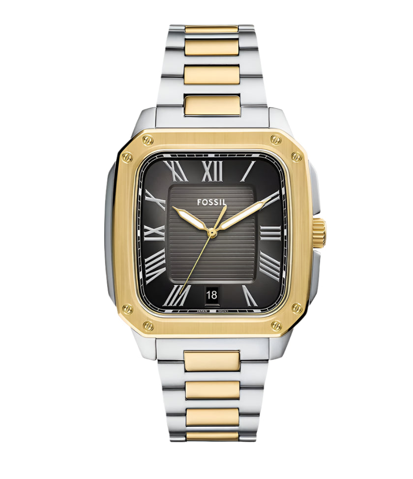 Fossil Crosby Three-Hand Date Stainless Steel Watch - FS6123 - KRISHNA WATCH COMPANY