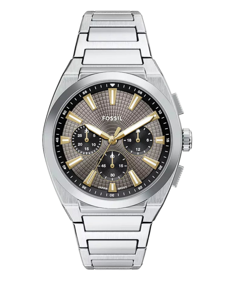 Fossil Everett Chronograph Stainless Steel Watch - FS6128 - KRISHNA WATCH COMPANY