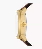 Fossil Townsman Big Tic 42mm Brown Leather Watch FS6190
