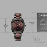 Vyb Aviator By Fastrack Quartz Analog Brown Dial Watch For Guys fv30004km03w