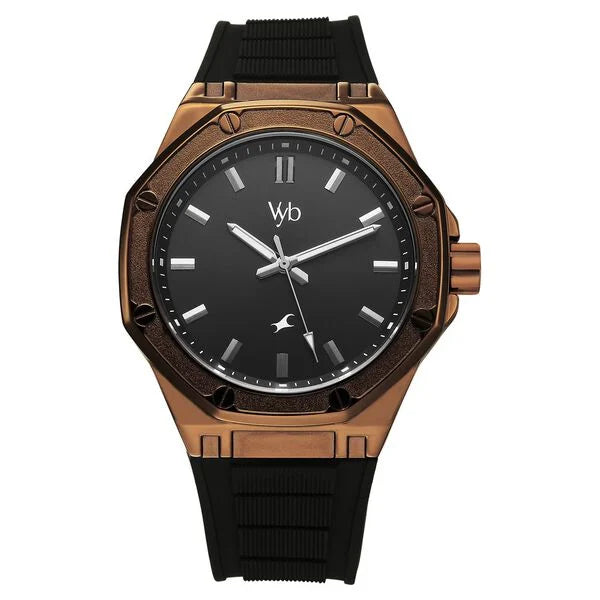 Vyb Rebel By Fastrack Quartz Analog Watch For Guys - 30008QP01W - KRISHNA WATCH COMPANY