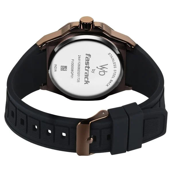 Vyb Rebel By Fastrack Quartz Analog Watch For Guys - 30008QP01W - KRISHNA WATCH COMPANY