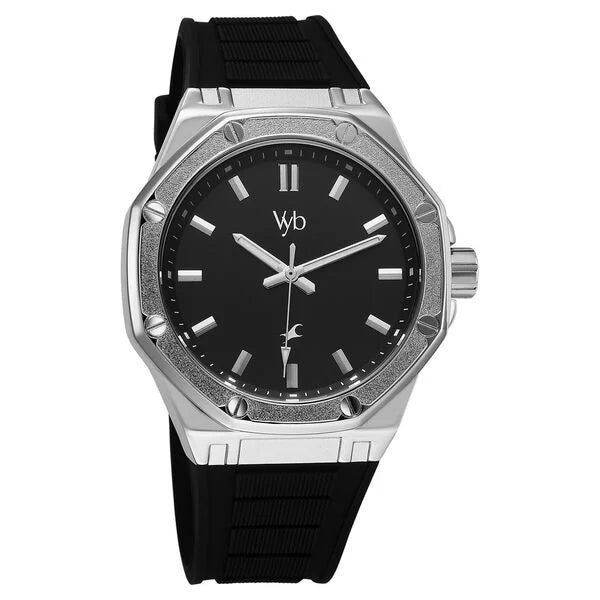 Vyb Rebel By Fastrack Quartz Analog Watch For Guys - 30008SP01W - KRISHNA WATCH COMPANY
