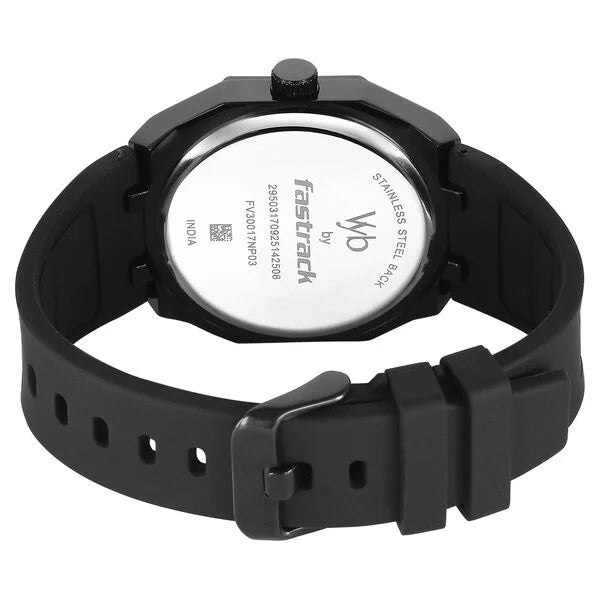 Vyb Rebel By Fastrack Quartz Analog Watch For Guys - 30017NP03W - KRISHNA WATCH COMPANY