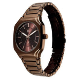 Vyb Maverick By Fastrack Quartz Analog Brown Dial Watch For Guys fv30022qm02w