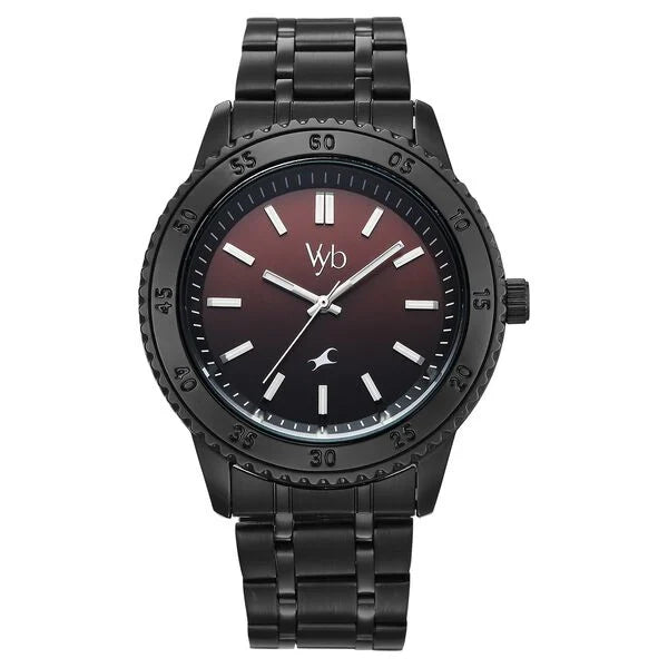 Vyb Quest By Fastrack Quartz Analog Watch For Guys - FV30036NM01W - KRISHNA WATCH COMPANY