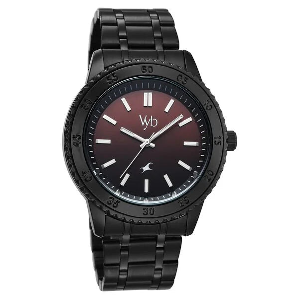 Vyb Quest By Fastrack Quartz Analog Watch For Guys - FV30036NM01W - KRISHNA WATCH COMPANY