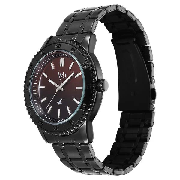 Vyb Quest By Fastrack Quartz Analog Watch For Guys - FV30036NM01W - KRISHNA WATCH COMPANY