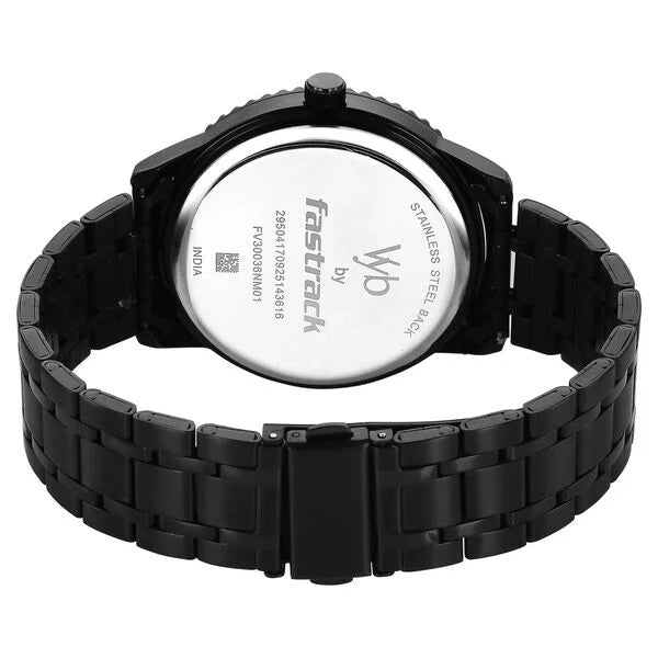 Vyb Quest By Fastrack Quartz Analog Watch For Guys - FV30036NM01W - KRISHNA WATCH COMPANY