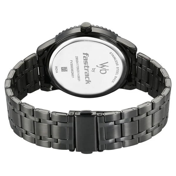 Vyb Quest By Fastrack Quartz Analog Watch For Guys - FV30036QM01W - KRISHNA WATCH COMPANY