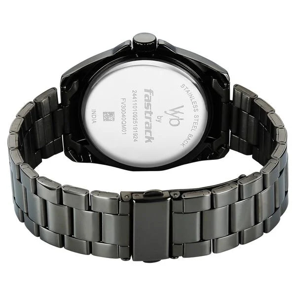 Vyb Challenger By Fastrack Quartz Analog Watch For Guys - 30040QM01W - KRISHNA WATCH COMPANY