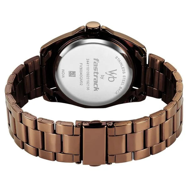 Vyb Challenger By Fastrack Quartz Analog Watch For Guys - FV30040QM02W - KRISHNA WATCH COMPANY