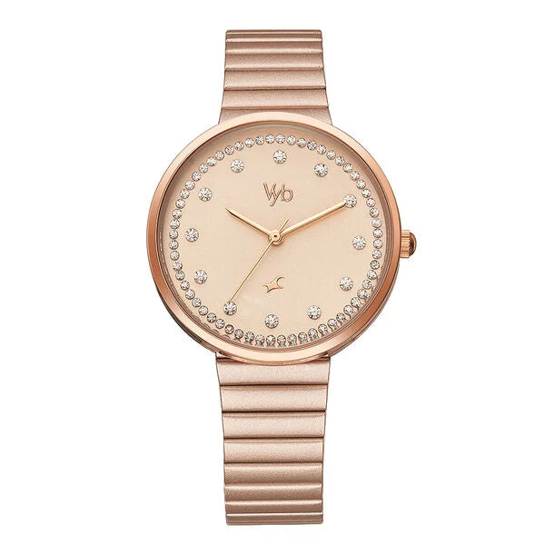 Fastrack Vyb Mirage Quartz Analog Watch for Girls fv60003wm01 - KRISHNA WATCH COMPANY