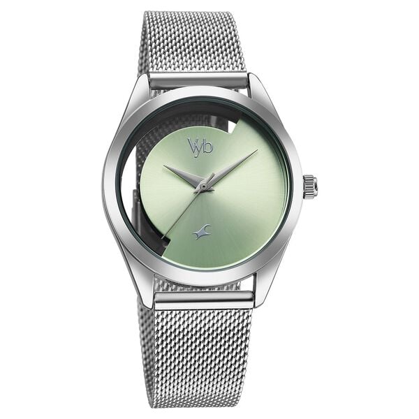 Vyb Runway By Fastrack Quartz Analog Watch For Girls - 60031SM02W - KRISHNA WATCH COMPANY