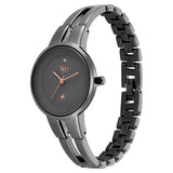 Vyb Halo By Fastrack Quartz Analog Grey Dial Watch For Girls fv60035qm03w