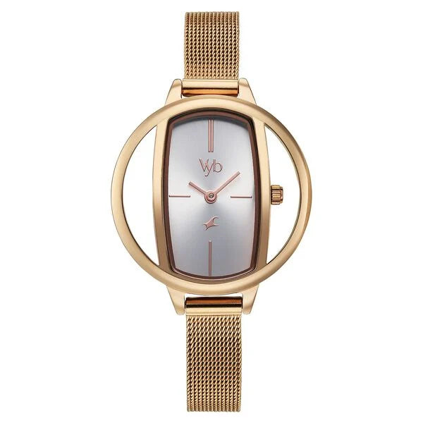 Vyb Charmer By Fastrack Quartz Analog Watch For Girls - FV60037WM02W - KRISHNA WATCH COMPANY