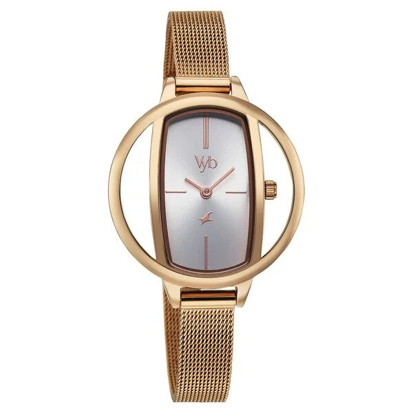 Vyb Charmer By Fastrack Quartz Analog Watch For Girls - FV60037WM02W - KRISHNA WATCH COMPANY