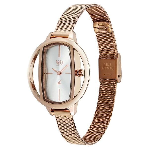 Vyb Charmer By Fastrack Quartz Analog Watch For Girls - FV60037WM02W - KRISHNA WATCH COMPANY