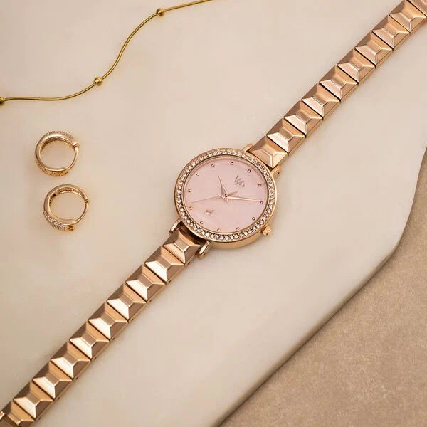 Vyb Enigma By Fastrack Quartz Analog Watch For Girls fv60050wm02w