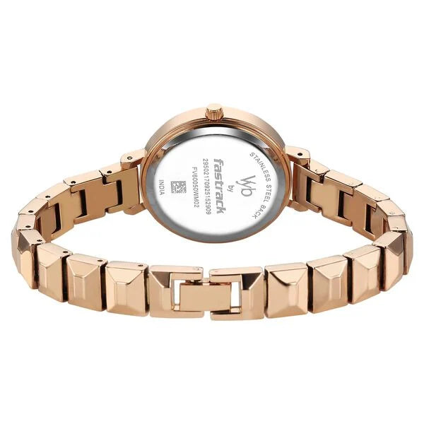 Fastrack Vyb Enigma Analog Watch For Girls - fv60050wm02w - KRISHNA WATCH COMPANY