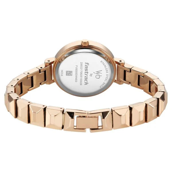 Vyb Enigma By Fastrack Quartz Analog Watch For Girls fv60050wm03w - KRISHNA WATCH COMPANY