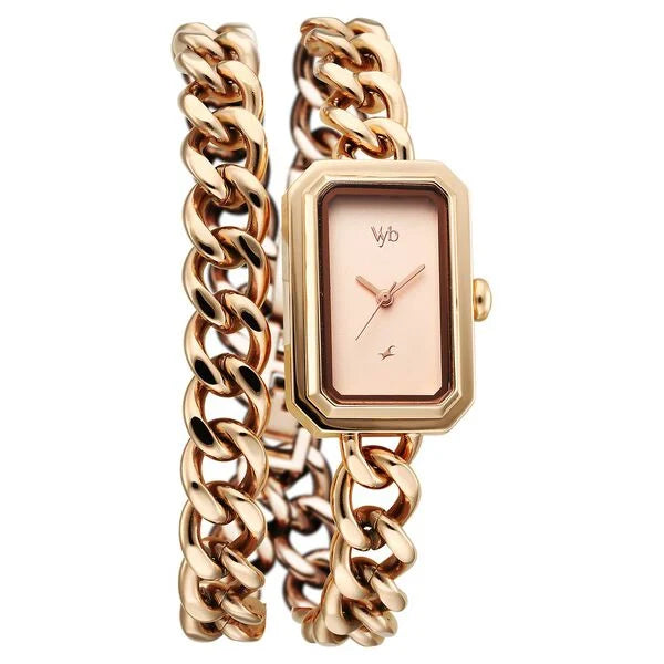 Vyb Showstopper By Fastrack Quartz Analog Watch For Girls fv60065wm02w - KRISHNA WATCH COMPANY