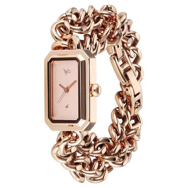 Vyb Showstopper By Fastrack Quartz Analog Watch For Girls fv60065wm02w - KRISHNA WATCH COMPANY