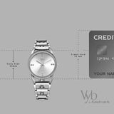 Vyb Striker By Fastrack Quartz Analog Silver Dial Watch For Girls FV60067SM01W