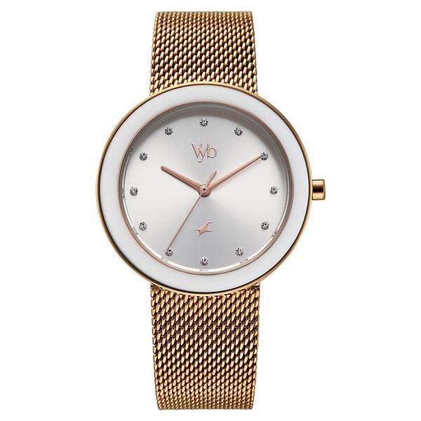 Vyb Lumina By Fastrack Quartz Analog Watch For Girls fv60102km01w - KRISHNA WATCH COMPANY