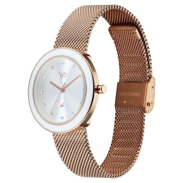 Vyb Lumina By Fastrack Quartz Analog Watch For Girls fv60102km01w - KRISHNA WATCH COMPANY
