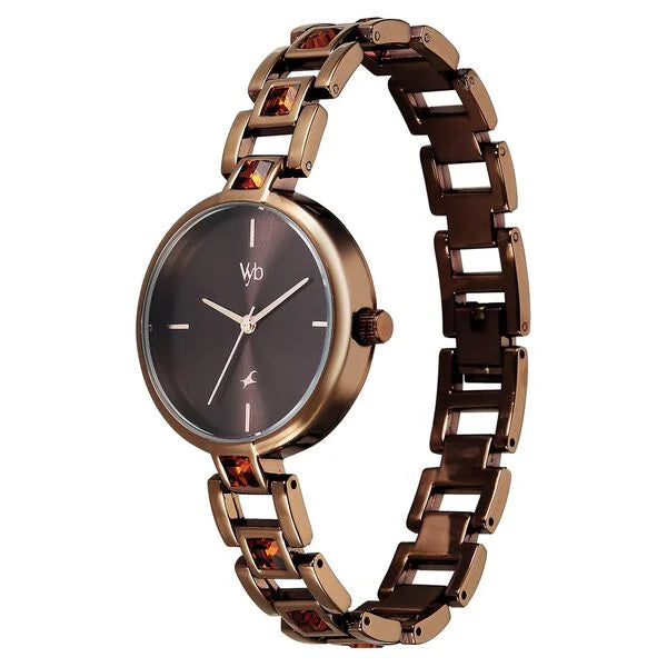 Vyb Manifester By Fastrack Quartz Analog Watch For Girls fv60104qm01w - KRISHNA WATCH COMPANY