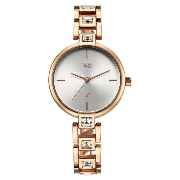 Vyb Manifester By Fastrack Quartz Analog Watch For Girls - 60104WM01W - KRISHNA WATCH COMPANY