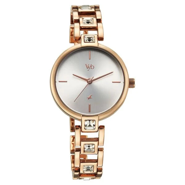 Vyb Manifester By Fastrack Quartz Analog Watch For Girls - 60104WM01W - KRISHNA WATCH COMPANY