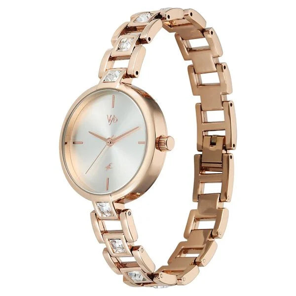 Vyb Manifester By Fastrack Quartz Analog Watch For Girls - 60104WM01W - KRISHNA WATCH COMPANY