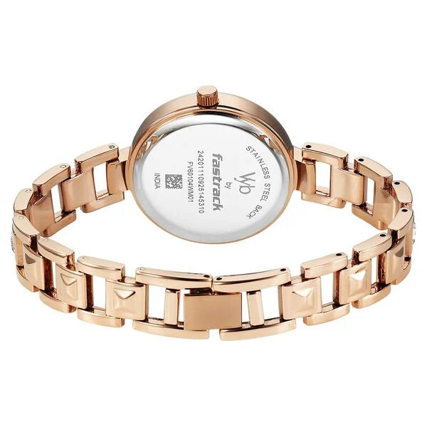 Vyb Manifester By Fastrack Quartz Analog Watch For Girls - 60104WM01W - KRISHNA WATCH COMPANY